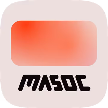 The masoc app icon, light version