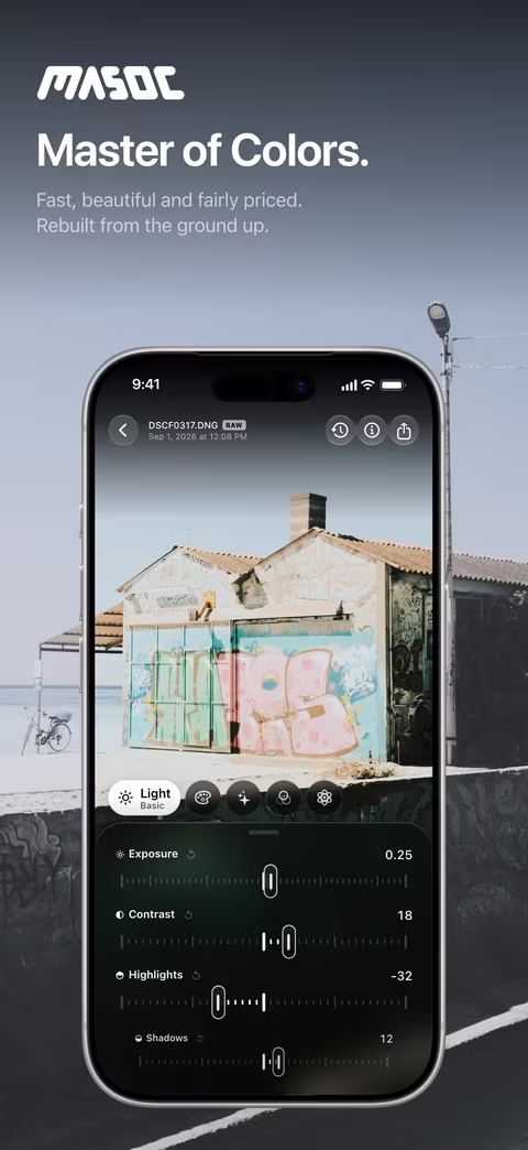 masoc on iPhone: Editor